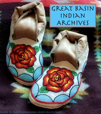 Photo of Native American moccasins. Click to view larger graphic.